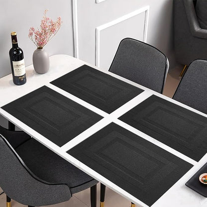 PIGCHCY Placemats Set of 12 Washable Durable Place Mats Vinyl Heat Resistant - Image 5