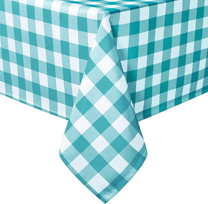 Checkered Square Tablecloth by Hiasan