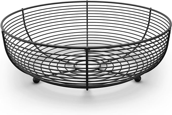 Countertop Fruit Bowl, Wire Basket by CAXXADIRECT