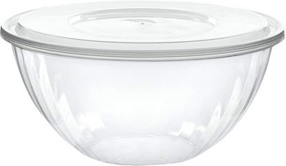 Reusable 150 Ounce Round Crystal Clear Plastic Bowls by PLASTICPRO