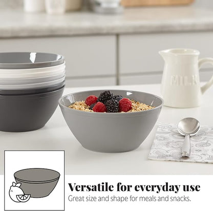 US Acrylic Unbreakable 28 oz. Plastic Stackable Cereal Bowls - Image 4