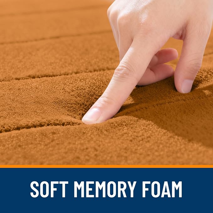 OLANLY Memory Foam Bath Mat 40x24, Super Soft Absorbent Bathroom Rugs, Quick Dry - Image 5