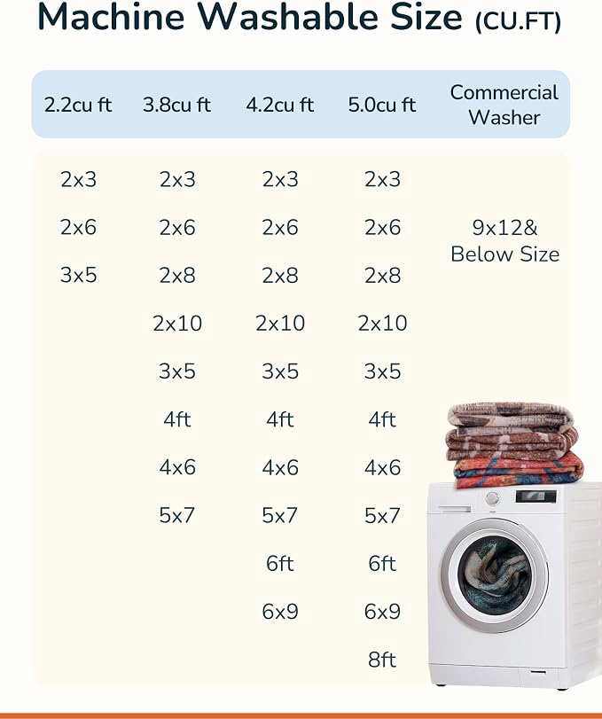 BESTSWEETIE Area Rug 6x9 Rug Machine Washable Non-Slip Low Pile Print Pattern - Image 6