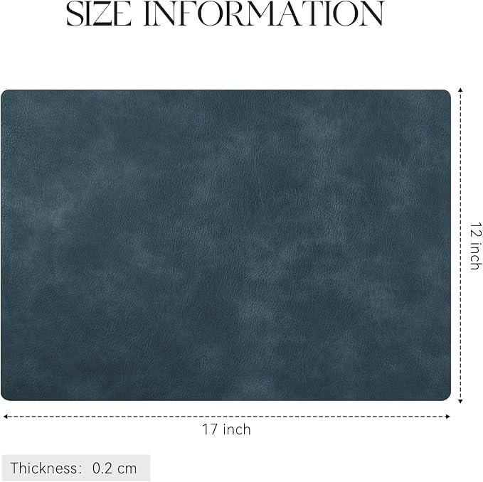MOSAYT Vinyl Placemats Set of 8-12 X 17 Inch - Image 7