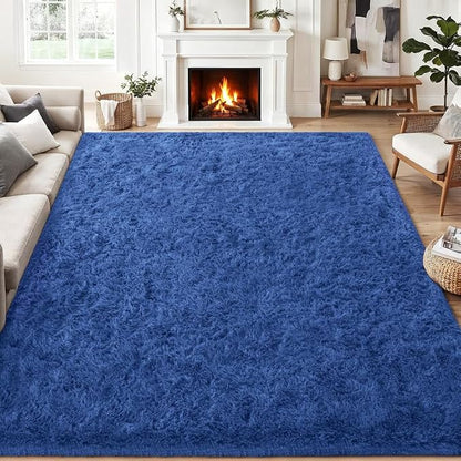 Area Rug for Living Room Bedroom: 5x7 Soft Fluffy Shag Rugs Upgrade Non-Slip - Image 2