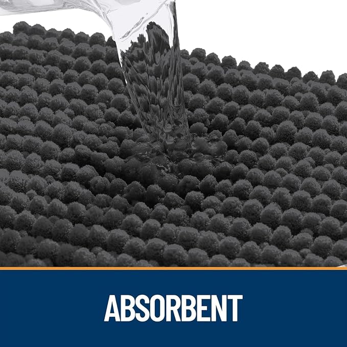 OLANLY Dog Door Mat for Muddy Paws 47x24, Ultra Absorbent Chenille Mud Doormat - Image 4
