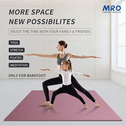 MRO Extra Large Yoga Mat, Soft for Women and Men Fitness, stretching - Image 6
