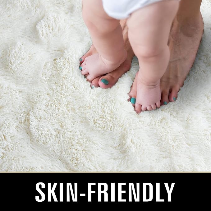 TWINNIS Super Soft Shaggy Rugs Fluffy Carpets 6x9 Feet, Indoor Modern Plush - Image 3