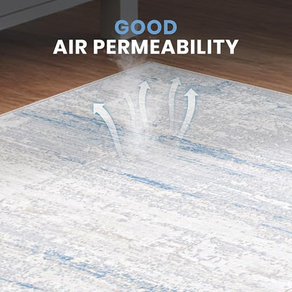 Washable Rugs 2x3 Area Rugs for Living Room- Modern Abstract Entryway Rugs for - Image 3