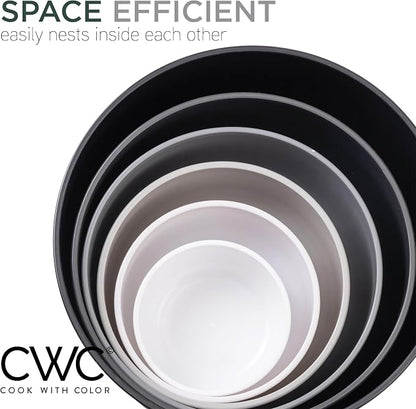 COOK WITH COLOR Prep Bowls with Lids- Wide and Deep Nesting Plastic Small - Image 7
