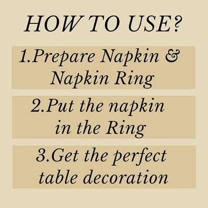 Alpha Living HOMEAntique Gold Metal Napkin Rings - Image 9