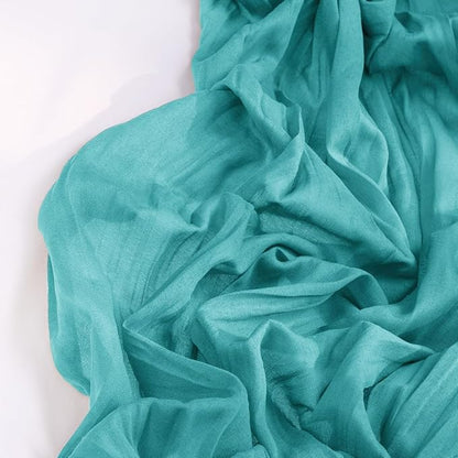DeZerlor Teal Green Cheesecloth Table Runners 10 Pack Summer Boho Runners | - Image 5