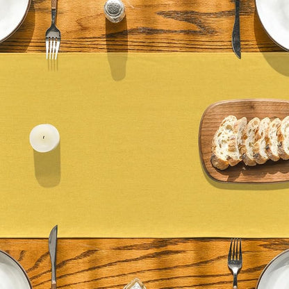 Artoid Mode Yellow Table Runner, Seasonal Summer Fall Washable Kitchen Dining - Image 3