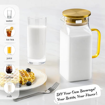 40 oz, 1.2Liter Square Glass Pitcher - Image 3