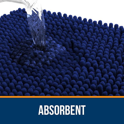 OLANLY Toilet Rugs U-Shaped 24x24, Extra Soft Absorbent Chenille Contour - Image 4