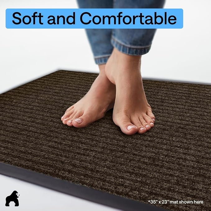 GORILLA GRIP Waterproof Traffic Guard Door Mat, 2 Pack Heavy Duty Entryway Mats - Image 8