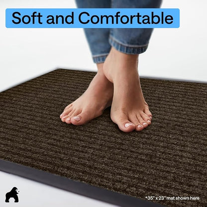 GORILLA GRIP Waterproof Traffic Guard Door Mat, 2 Pack Heavy Duty Entryway Mats - Image 8