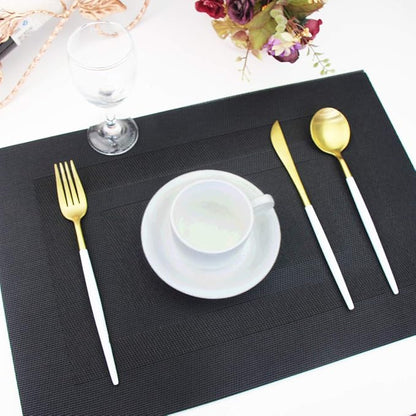 PIGCHCY Placemats Set of 12 Washable Durable Place Mats Vinyl Heat Resistant - Image 9