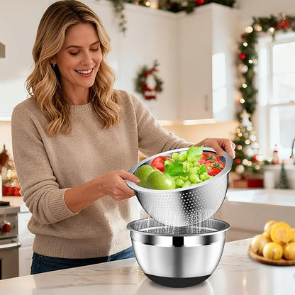 DUTZUN Kitchen Appliances, Large Mixing Bowls - Image 6