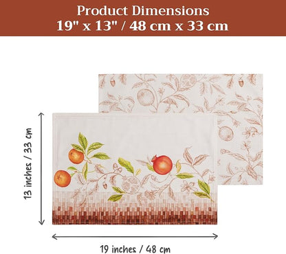 Maison d' Hermine Placemats Set of 4 Reusable 100% Cotton | Cloth Place Mats - Image 7