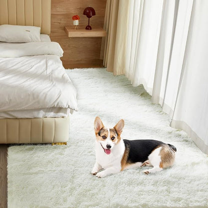 Ultra Soft Rug for Living Room, 6X9 Fluffy Shag Area Rug for Bedroom, Modern - Image 3