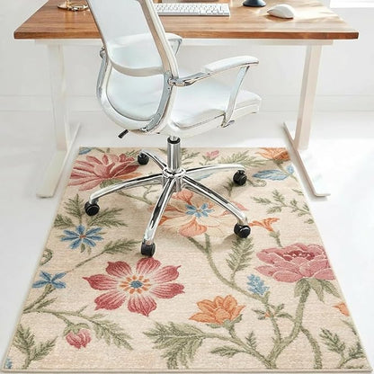 48"x60" Office Chair Mat for Hardwood Tile Floor, Under Desk Carpet Protector by BESBLEE