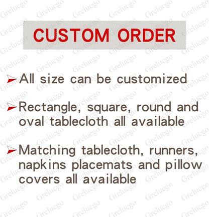 Grelucgo Large Handmade Hemstitched Polyester Rectangle Table Runners, - Image 6