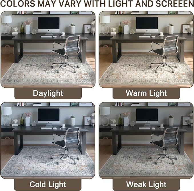 30"x48" Office Chair Mat for Hardwood Tile Floor, Under Desk Carpet Protector - Image 6