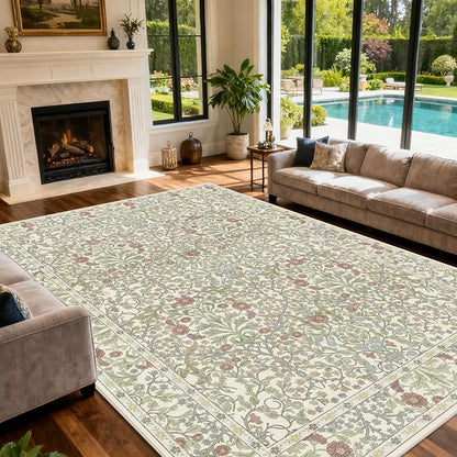 Area Rug for Living Room, 10x12 Large Washable Rugs for Dining Room, Non Slip - Image 2