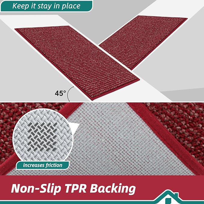 BEQHAUSE Dirt Trapper Door Mat 24" x 60", Non-Slip Washable Doormats Entrance - Image 6