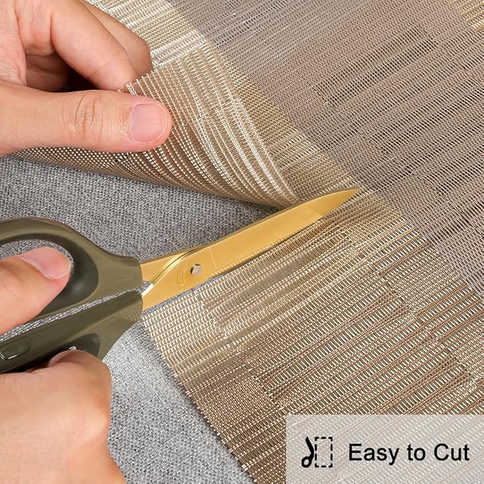 Table Runner 88 Inches Long, Vinyl Woven Farmhouse Table Runners | Washable - Image 5