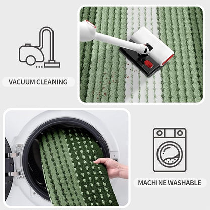 Kitinjoy Indoor Outdoor Door Mat, 59x20 Non-Slip Absorbent Dirt Trapper - Image 5