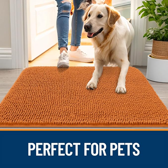 OLANLY Dog Door Mat for Muddy Paws 54x32, Absorbs Moisture and Dirt, Absorbent - Image 6