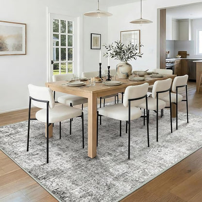 RELEANY Washable Area Rugs 6'x8' Non-Slip Modern Abstract Soft - Image 3