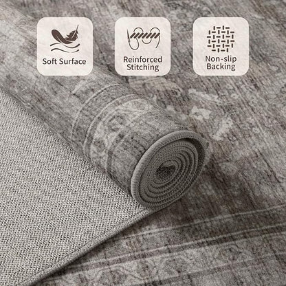 Rugxara 6x9 Area Rugs for Living Room Bedroom, Large Washable Rug, Non Slip & - Image 5