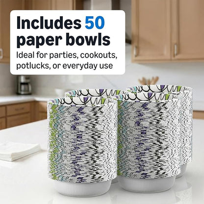 Amazon Basics Ultra Disposable Paper Bowls, 20 Oz, Microwave Safe, Soak Proof - Image 6
