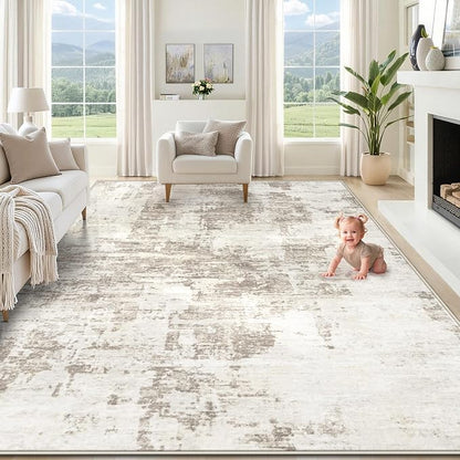 XLUEZ 8x10 Area Rugs for Living Room, Washable Modern Abstract Large Area Rug by XLUEZ