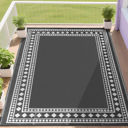 RURALITY Outdoor Rug 9x12 Waterproof by RURALITY