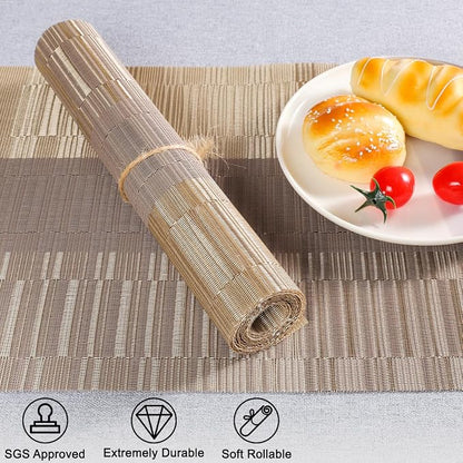 Table Runner 53 Inches Long, Vinyl Woven Farmhouse Table Runners | Washable - Image 2