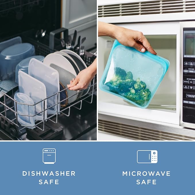 Stasher Premium Reusable Silicone Food Storage Bowl, 6-Cup | Food-Safe Silicone - Image 7