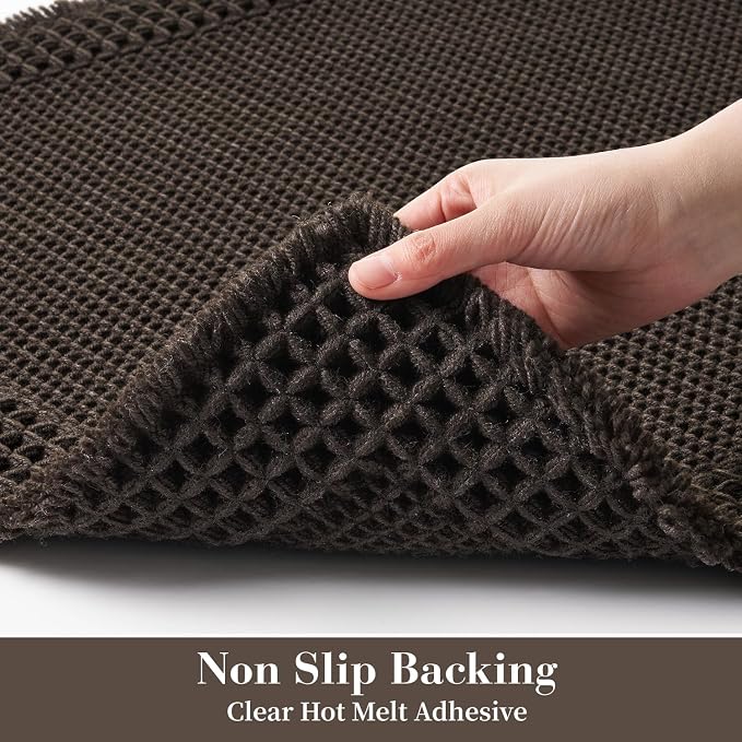 RESARE Waffle Bathroom Runner Rugs, Super Absorbent Bath Mat Non Slip Washable - Image 4