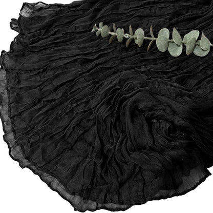 6Pack Black Cheesecloth Table Runner 20 x 120 inch Gauze Table Runner Black | - Image 4