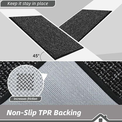 BEQHAUSE Dirt Trapper Door Mat 20" x 32", Non-Slip Washable Doormats Entrance - Image 6