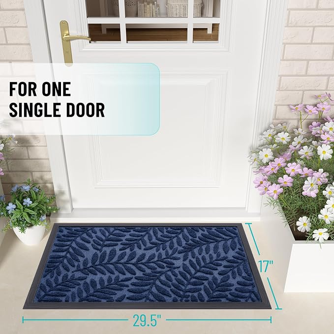 OLANLY Door Mat Indoor Outdoor Entrance, Waterproof All-Weather All-Season - Image 2