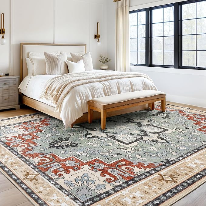 Lofus 5x7 Area Rugs for Living Room and Bedroom, Machine Washable Rug for - Image 2