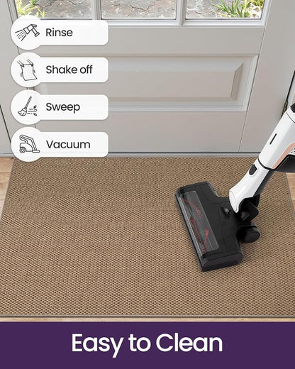 DEXI Ultra Thin Door Mat Indoor Entrance 32x48, Non Slip Rubber Backed Entryway - Image 7