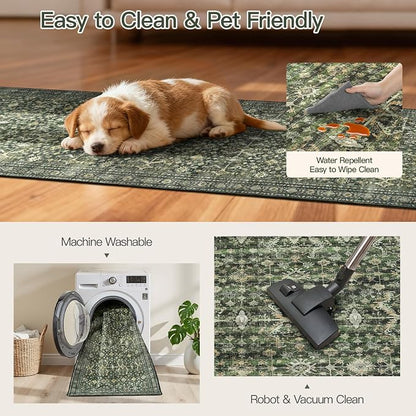 Lofus 3' X 8' Area Rug for Hallways, Low Pile Soft Carpet Runner for Kitchen - Image 6