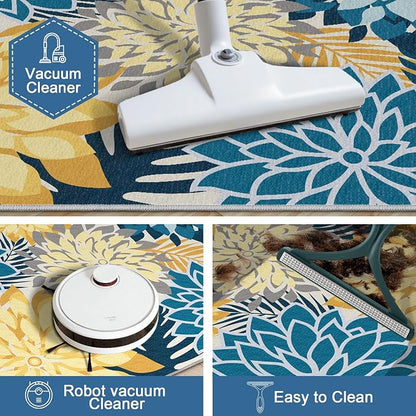 Colorful 2x6 Washable Runner Rug - Image 5