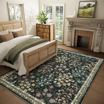 Machine Washable Living Room Rug: 6x9 Area Rugs - Image 2