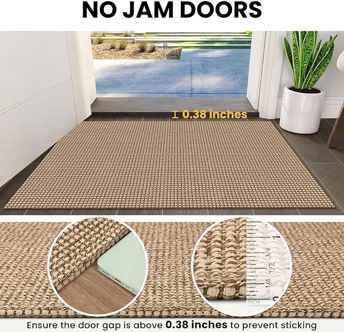 IOHOUZE Washable Runner Rug 2x5 Non Slip Rubber Backed Runners - Image 3